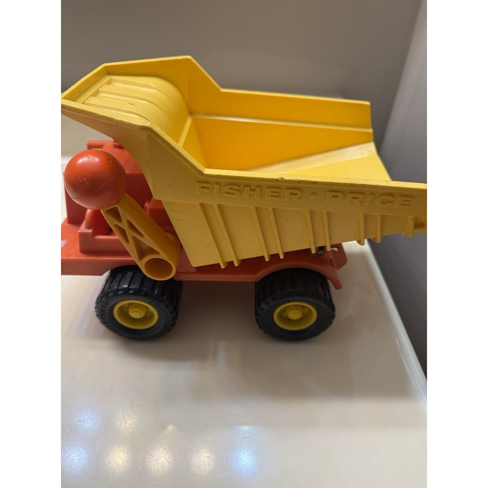 Vintage Fisher Prise Toy Dump Truck